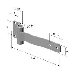 CHARNIERE INOX 140X27