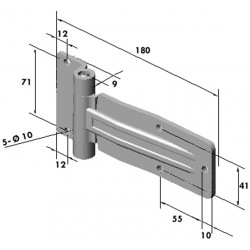 CHARNIERE ACIER ZING 180X41 E