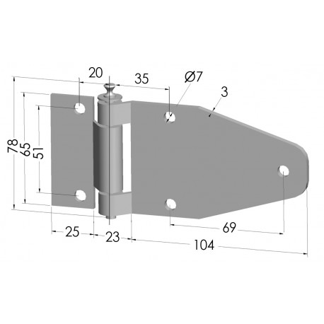CHARNIERE INOX agraisseur