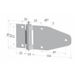 CHARNIERE AZINGUE agraisseur