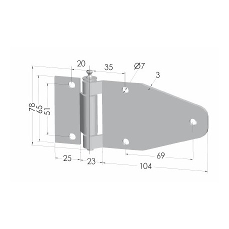 CHARNIERE AZINGUE agraisseur