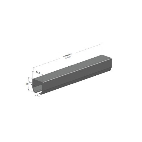 Rail 28 x 29,5mm pour T650200 - T650302 Rail 28 x 29,5mm pour T650200 - T650302