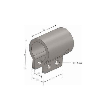 Gousset support d'aile à souder - C300061