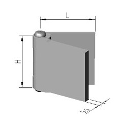 CHARNIERE ACIER BRUT 40X50 D6