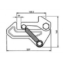 Fermeture à décrochage automatique 26T - K150104