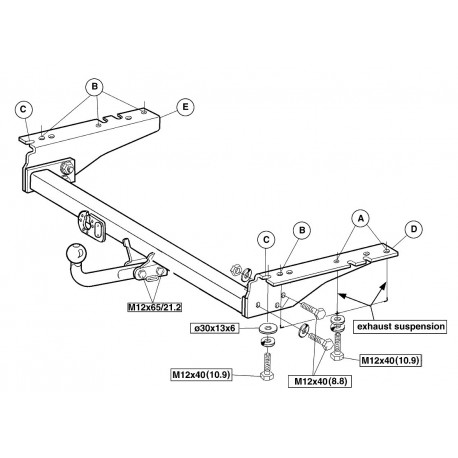 Attelages - JEEP CHEROKEE 4x4 (XJ) - Q000192