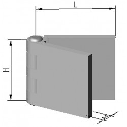CHARNIERE ACIER BRUT 50225 D