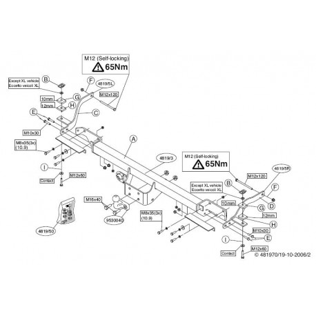 Attelages - Fourgon JUMPER/DUCATO/BOXER - Q000510