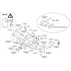 Attelage - RENAULT MASTER Fourgon Traction - Q000450