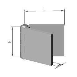 CHARNIERE ACIER BRUT 12x50x80