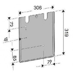 Porte-plaque anti-retournement 306 x 319 mm (ADR) - I250021