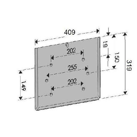Porte plaque anti retournement 409x319 (ADR) - I250026