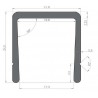 Profil Alu d'encadrement largeur 17.3 - D000201