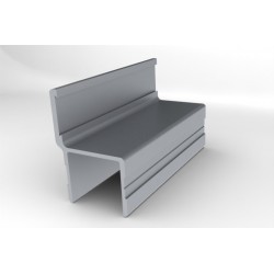 Profil Alu d'encadrement largeur 30.5 Avec battue - D000221