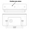 Support de feux latéraux Fixation sous caisse - I450300