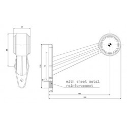 Feu de gabarit à LEDS : Oblique et Long - I500583