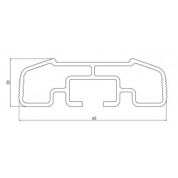 Profil Alu Anodisé 3T5 - E005022