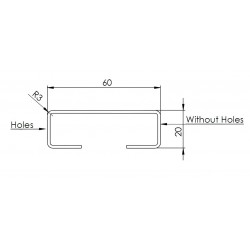 Profil Alu Anodisé 3T5 - E005022