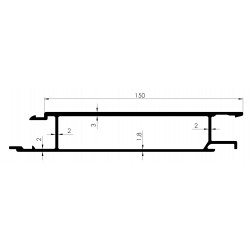 Profil INFERIEUR 200mm Ep 30mm - D800020