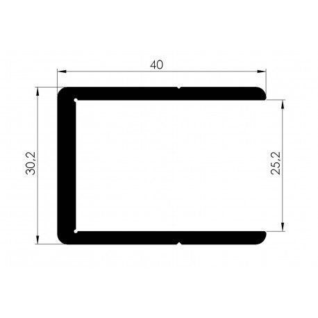 Profil d'Encadrement Ep25mm - D002200