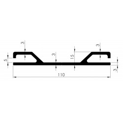 Profil Glissière Double - D800120