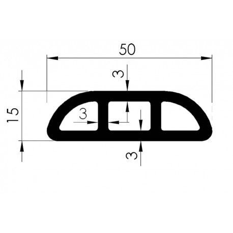 Profil Glissière Double - D800120