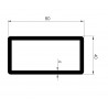 Profil Tubulaire RECTANGLE 100x50x5 - D800400