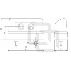Éclaireur de plaque à LEDS - I550150 