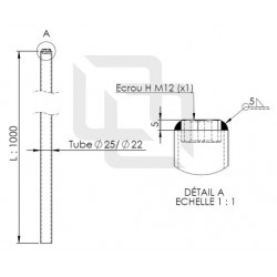 Poignée de Porte Arrière Noire - G850000