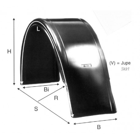 Ailes thermoplastiques Bavette Intégrée - C000400