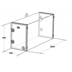 Coffres arrière cabine en kit 900x600x2000 - A250901
