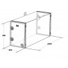 Coffres arrière cabine en kit 900x600x2000 - A250901