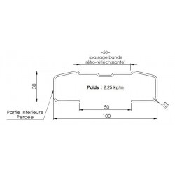 PROFIL NM 100X30 GAL 7M