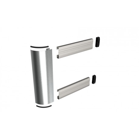 Kit d'Embout - Doubles barres GALVA + Profil d'Angle Alu H500 - E------