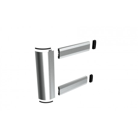 Kit d'Embout - Doubles barres ALU + Profil d'Angle Alu H500 - E002011