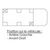 Poteau sur pied conique H800 - Battue Gauche - D150131
