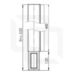 POTEAU PIED CONBATDROIT H400