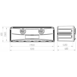 Coffre à outils Plastique 1200 - A006000