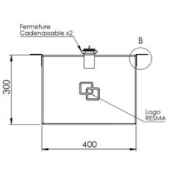 Coffre à équerre version fermée - A556030