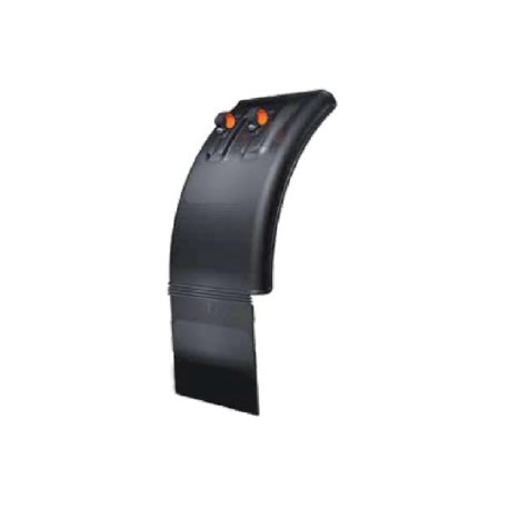 Garde-boue avec bavette anti-dispertion surmoulée + brides intégrées - C050178