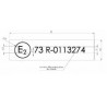 Etiquette de marquage R73 pare-cycliste - E150030