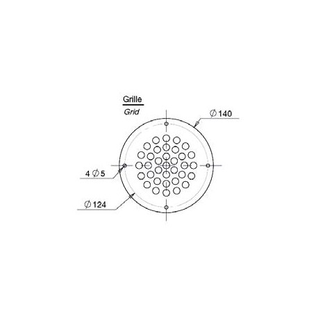 Grille d’aérateur de toit - G950012