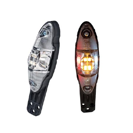 Feu de gabarit à LEDs tricolore sur languette suspendu - I450489