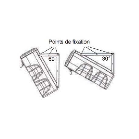 Kit de fixation coffre extincteur - A990200