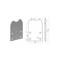 GOUSSETS DE CHASSIS / SUPPORT SCANIA - G500181