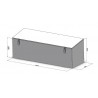 COFFRE DE BENNE 1900x600x600mm - A100251
