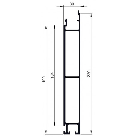 PROFIL INF. BRUT L200 / L7.5M-D800025