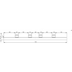 Supports de bande ECE 104R avec bande BLANCHE - I200220