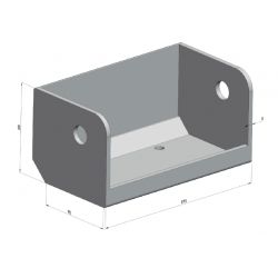 Pièce de butoir à rouleau / support de rouleau simple