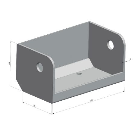 Pièce de butoir à rouleau / support de rouleau simple